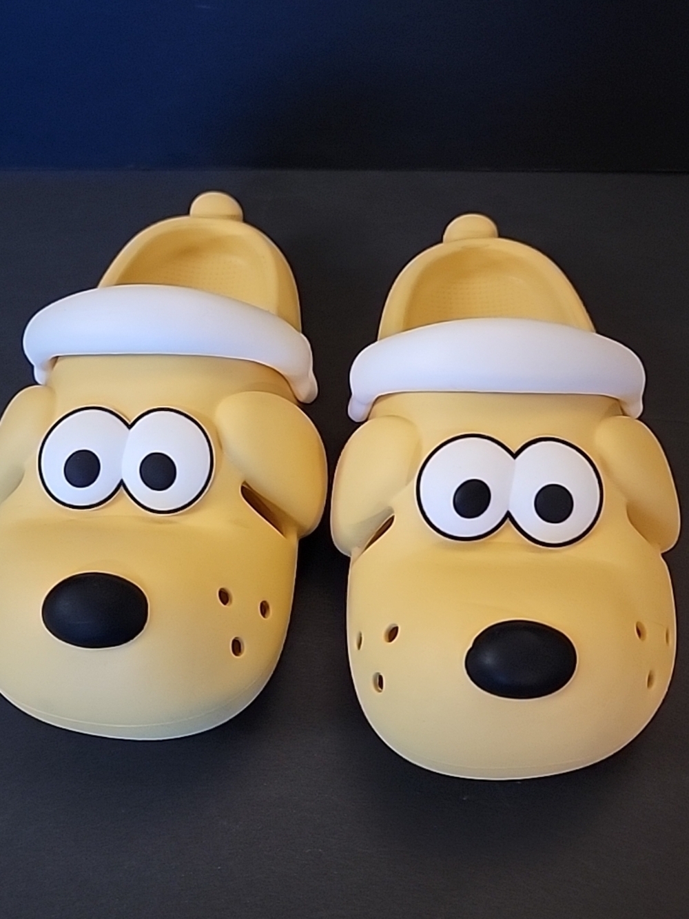 Kids Yellow Dog Clog Sandals - Fun Animal Slip-Ons